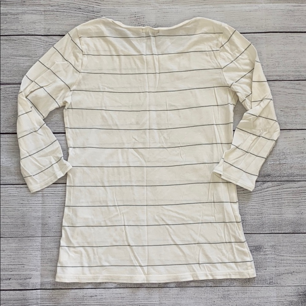 Gap Striped Top with 3/4 length sleeves - Picture 3 of 3